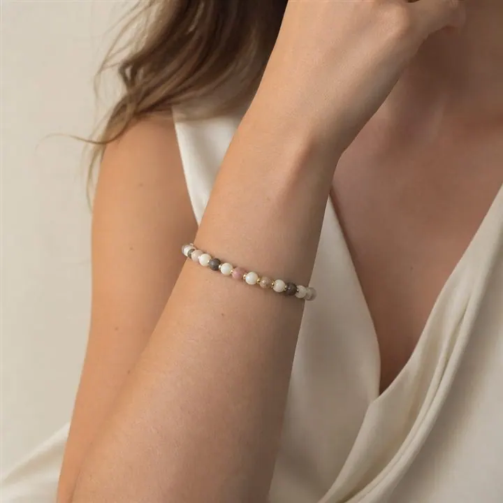 Bracciale LV Gioielli: pietre dure in tonalità bianco