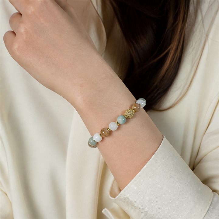 Bracciale a molla Acqua e cipria
