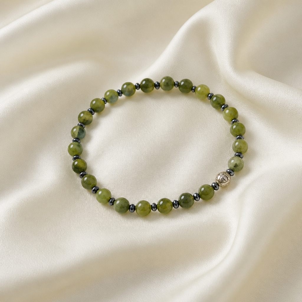 Bracciale a molla Verde oliva, verde oliva, verde chiaro, oro, nero/grigio scuro, foto 2 di 4